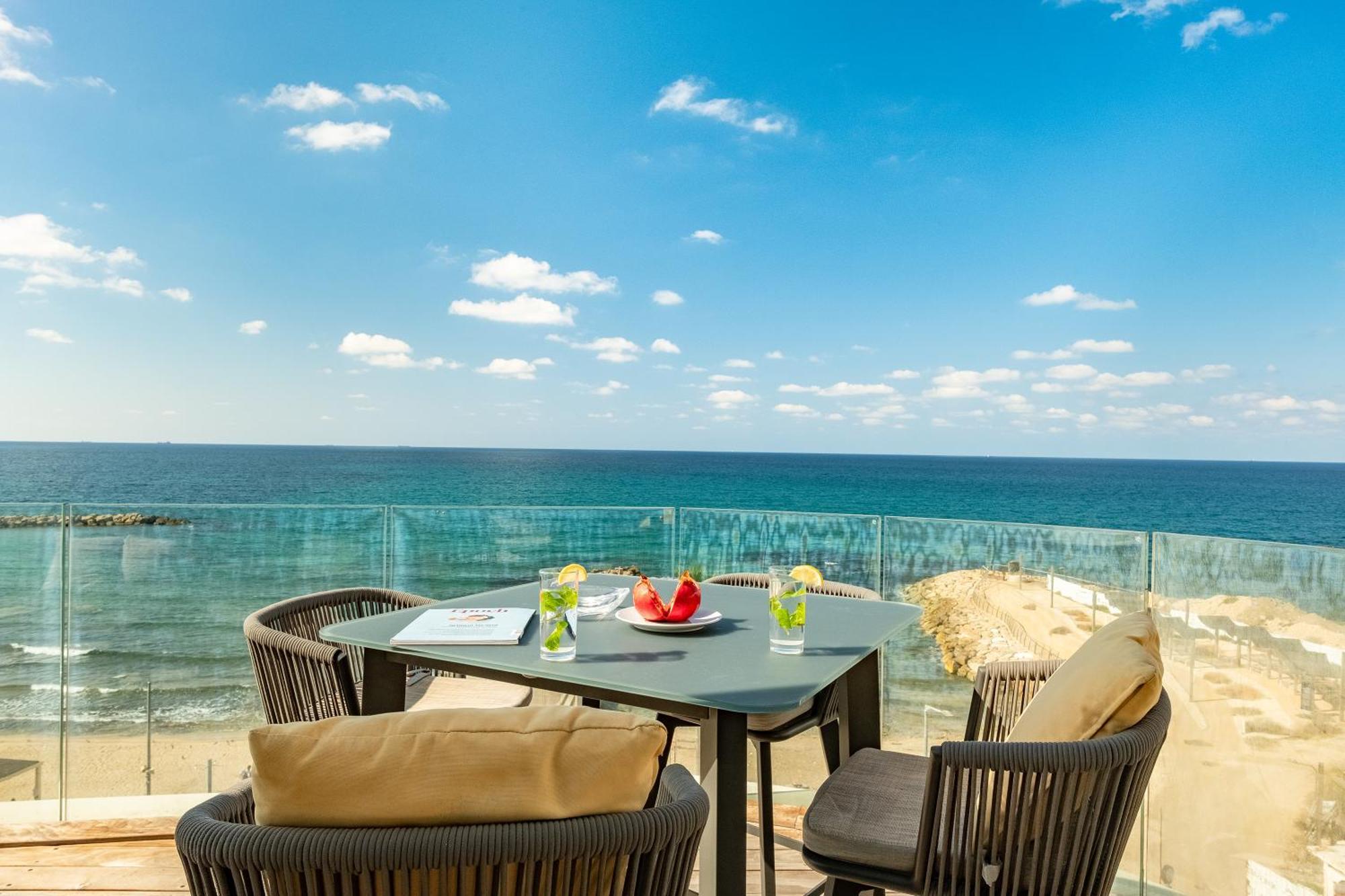 Penthouse 3Br + Roof Top + Parking - On The Beach Hayfa Dış mekan fotoğraf